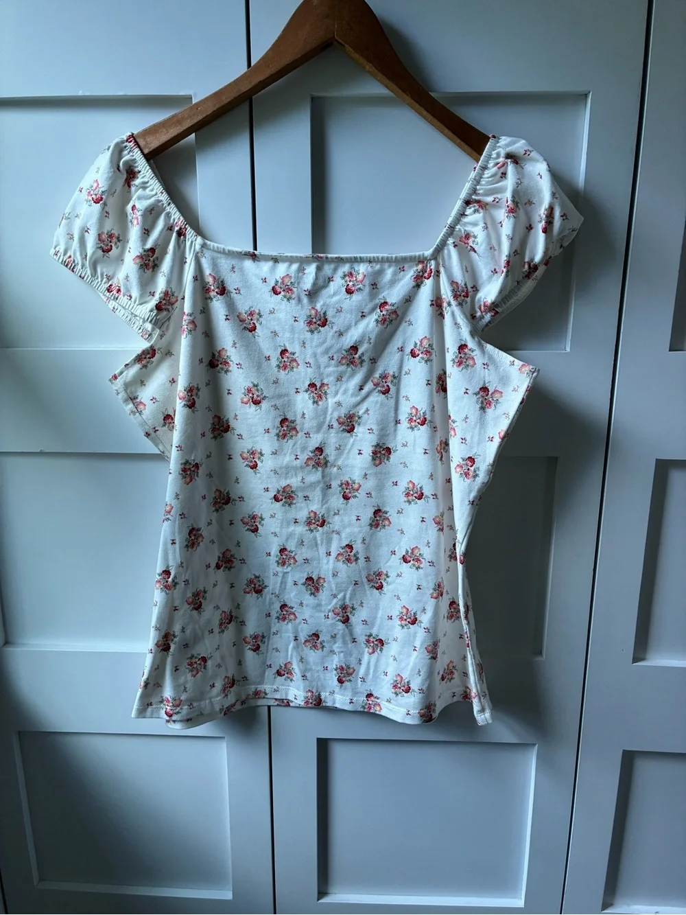 Maurices Floral Cottagecore Square Neck Top Size XL